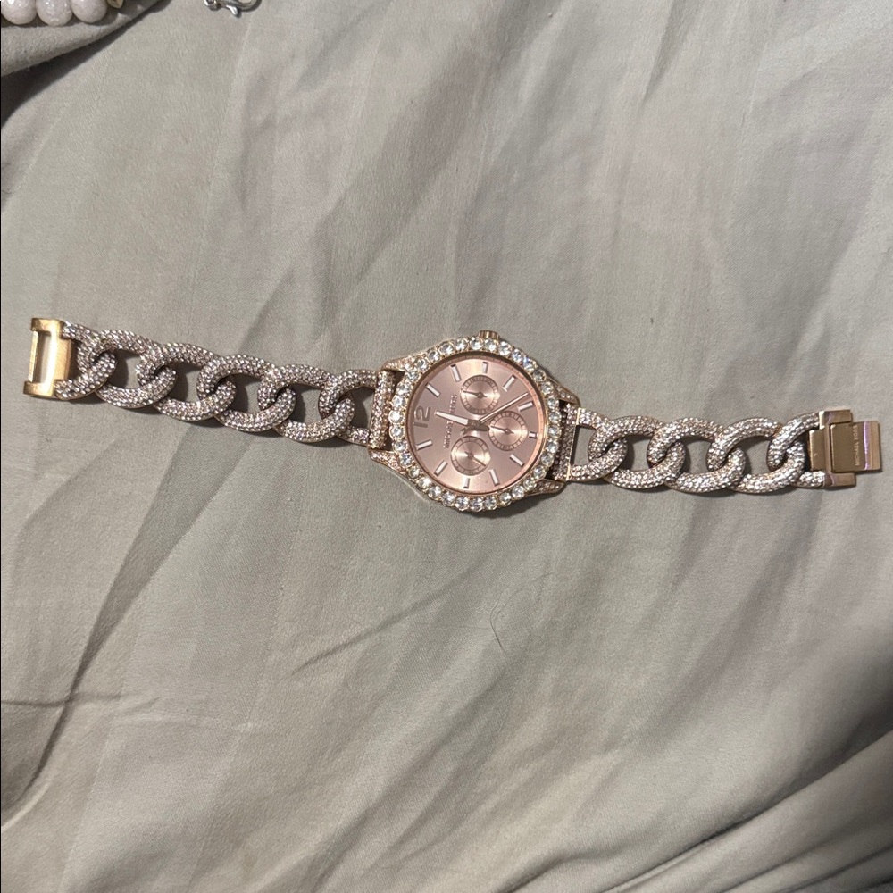 Michael Kors Rose Gold Chain Link Watch